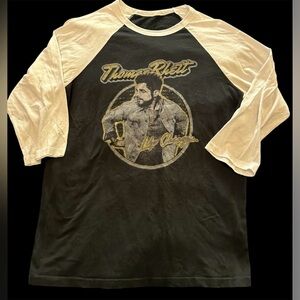 Thomas Rhett band tee 2019 tour life changes 3/4 sleeve black and white medium